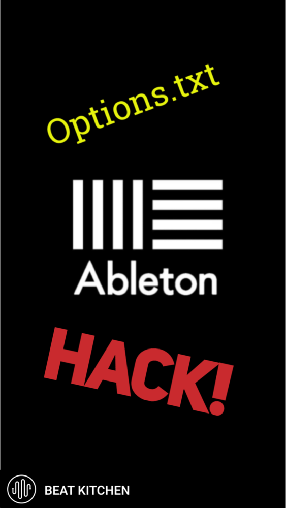 Video thumbnail: If you’re using Ableton Live’s hidden options.txt file to access extended features, functions,...