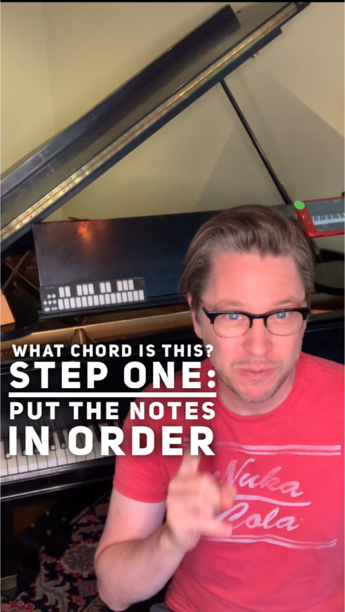 Video thumbnail: Three steps to identifying a chord.