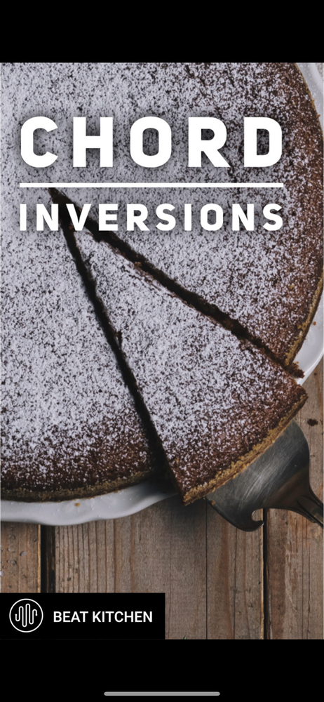 Video thumbnail: The easiest way to start understanding chord inversions is to think of it like a cake with three...