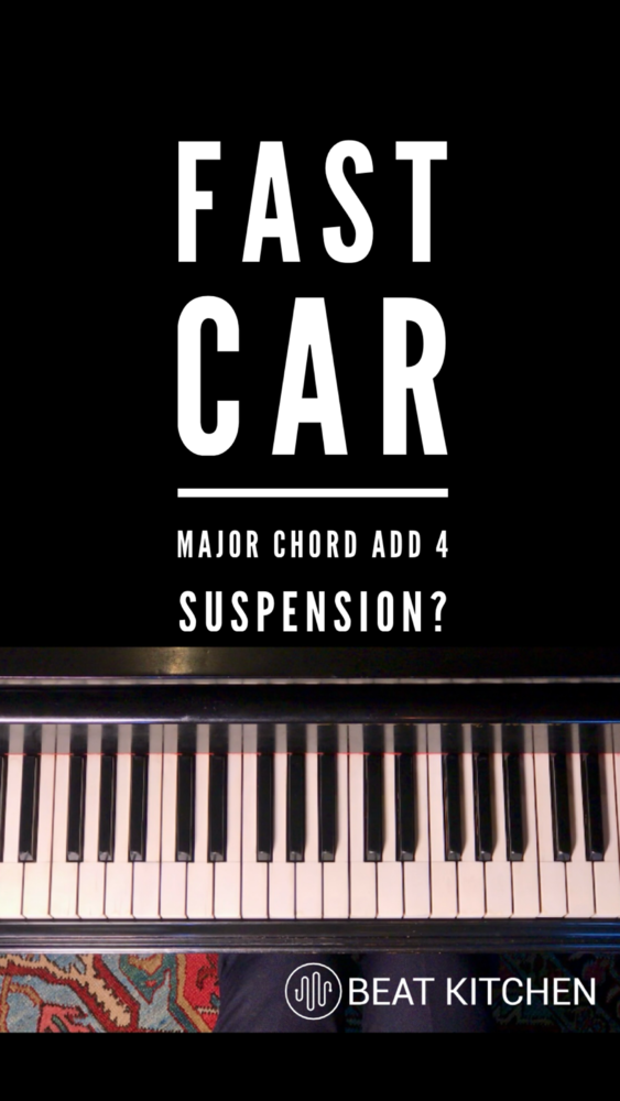 Video thumbnail: These voicings for fast car feature a natural third as well as a suspended fourth in the same chord.