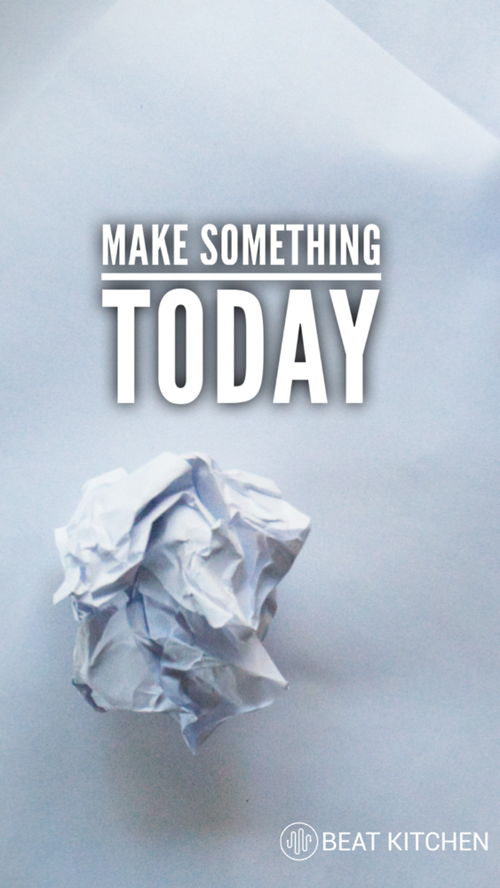 Video thumbnail: Make something today and throw it away.
