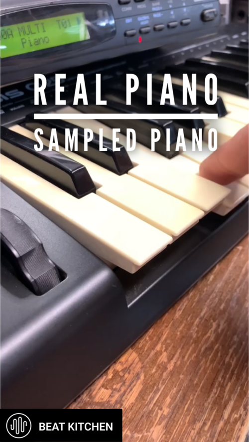 Video thumbnail: Real piano. Sample piano. Oh boy. Gone are the days when piano in a can sounded like this. There...