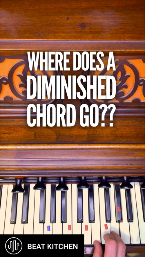 Video thumbnail: What do you do with a diminished chord?