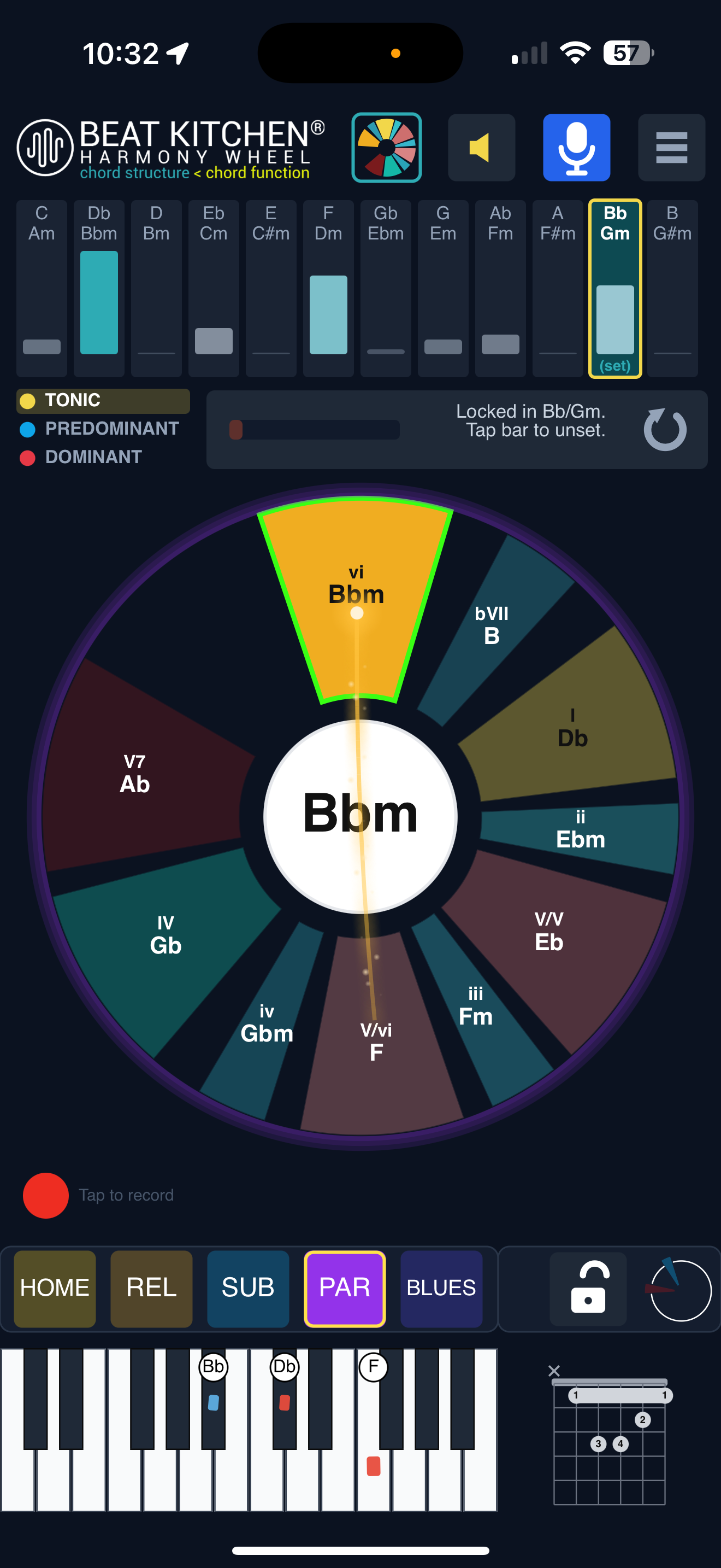 Harmony Wheel detecting Bbm in the Parallel space
